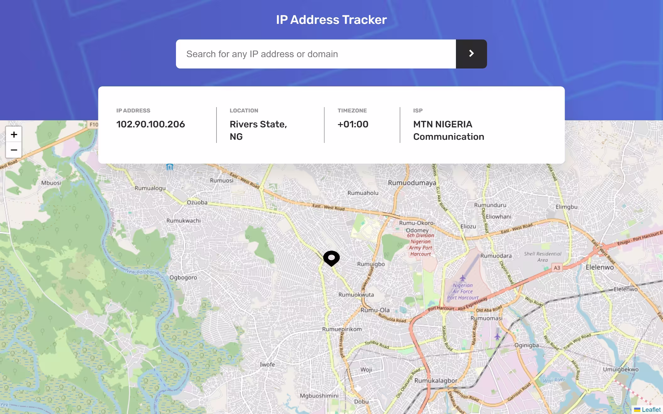 IP Address Tracker